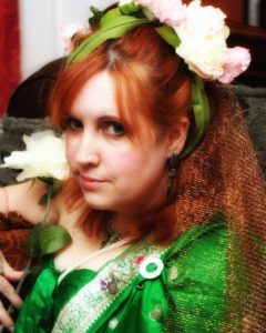 image of BeckieSueDalton as the LARP PC, "Holly Poppet, Daughter of Spring"